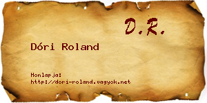 Dóri Roland névjegykártya